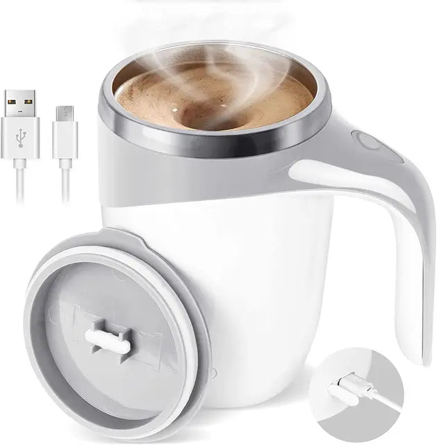Automatic Stirring Magnetic Mug Rotating Rechargeable Model Stirring Coffee Cup Electric Stirring Cup Lazy Milkshake Water Cup