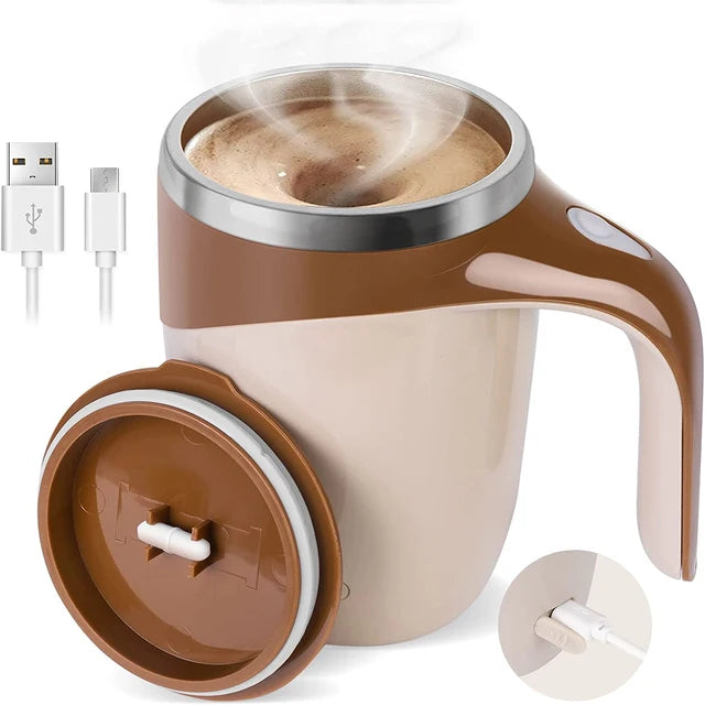 Automatic Stirring Magnetic Mug Rotating Rechargeable Model Stirring Coffee Cup Electric Stirring Cup Lazy Milkshake Water Cup