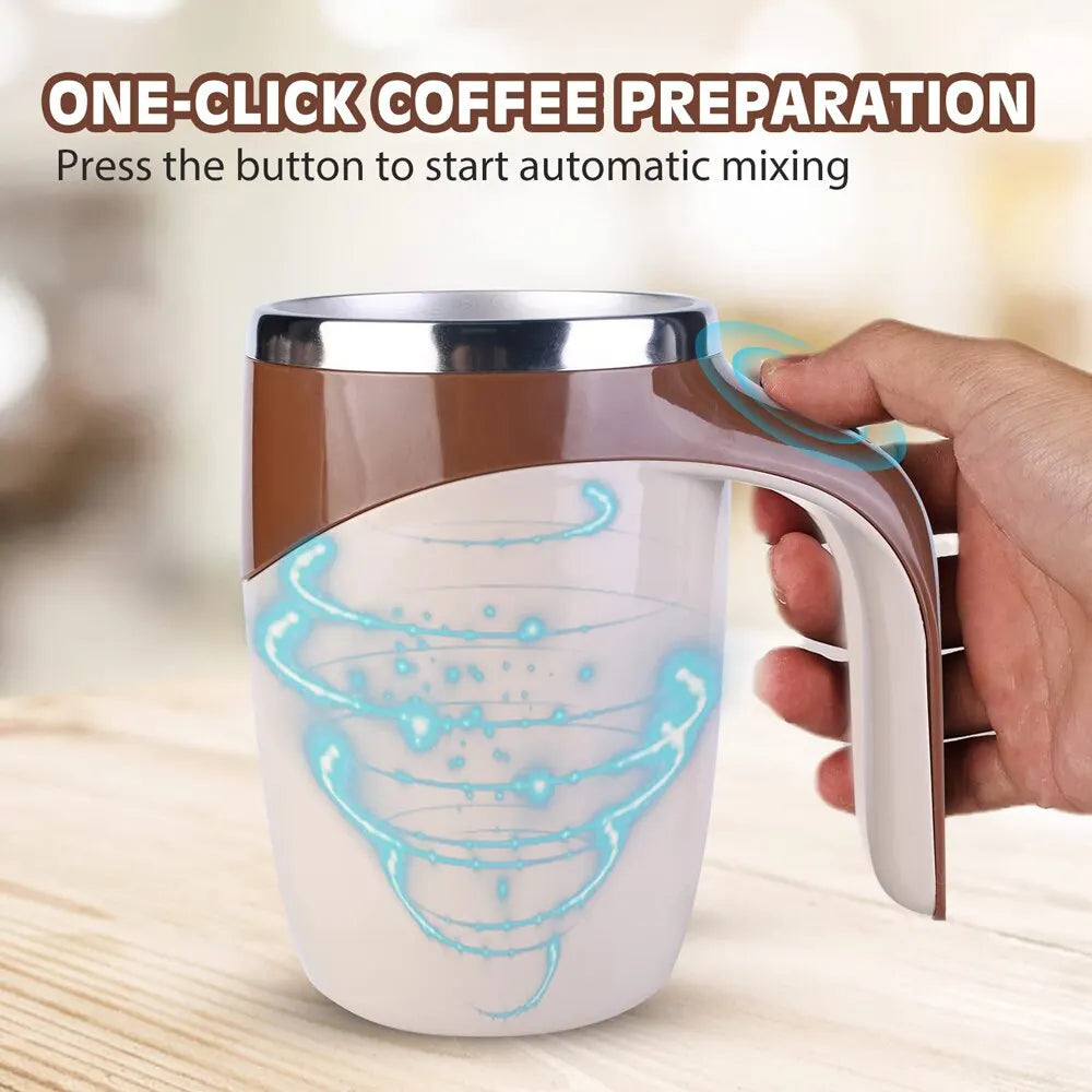 Automatic Stirring Magnetic Mug Rotating Rechargeable Model Stirring Coffee Cup Electric Stirring Cup Lazy Milkshake Water Cup