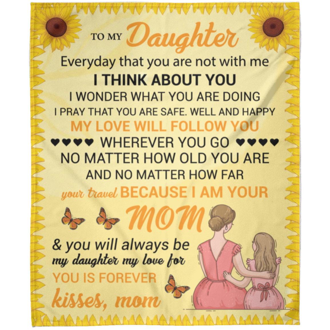 To My Daughter | FLM Arctic Fleece Blanket 50x60