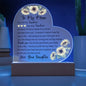 To My Mom | You Are My Sunshine - Printed Heart Acrylic Plaque