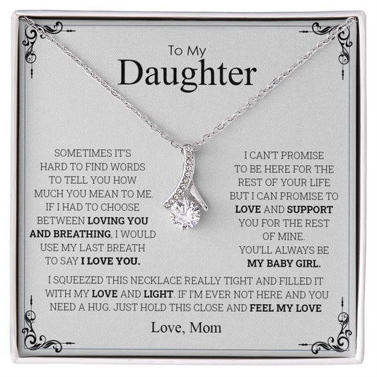 To My Daughter | I Love You - Alluring Beauty necklace