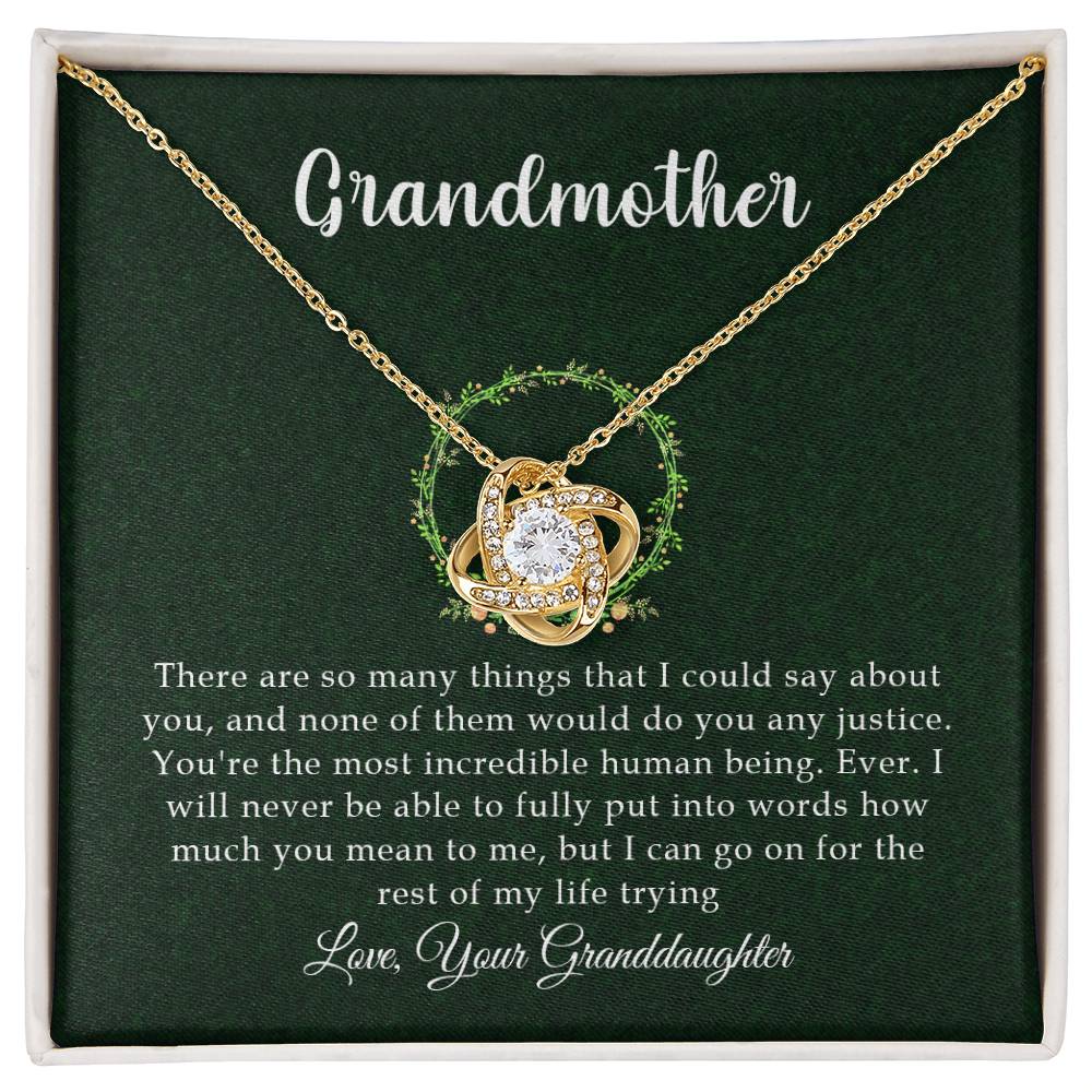 For Grandmother | Love Knot Necklace
